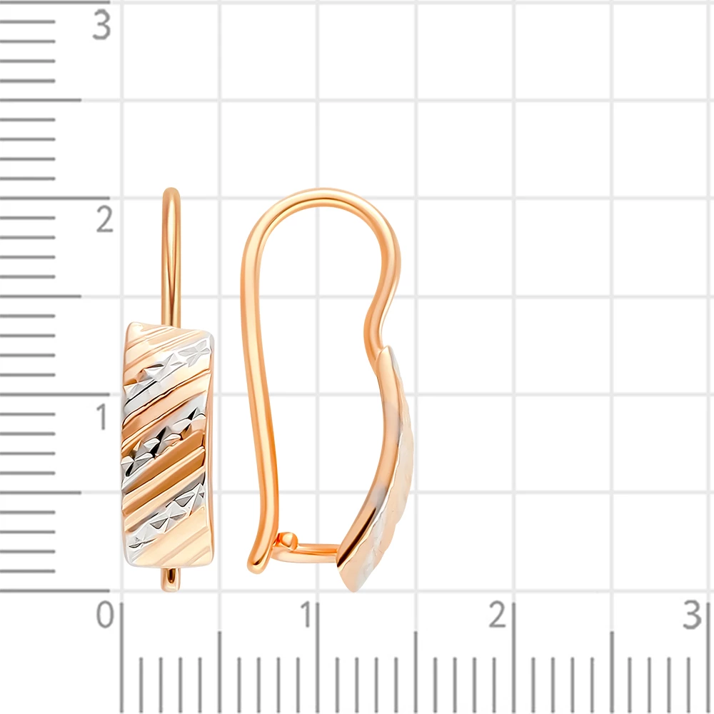 Серьги детские из красного золота 585 пробы 3