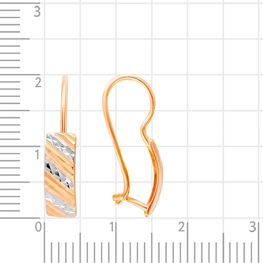 Серьги детские из красного золота 375 пробы 2
