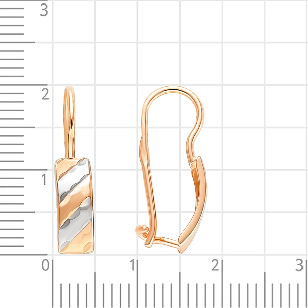 Серьги детские из красного золота 585 пробы 2