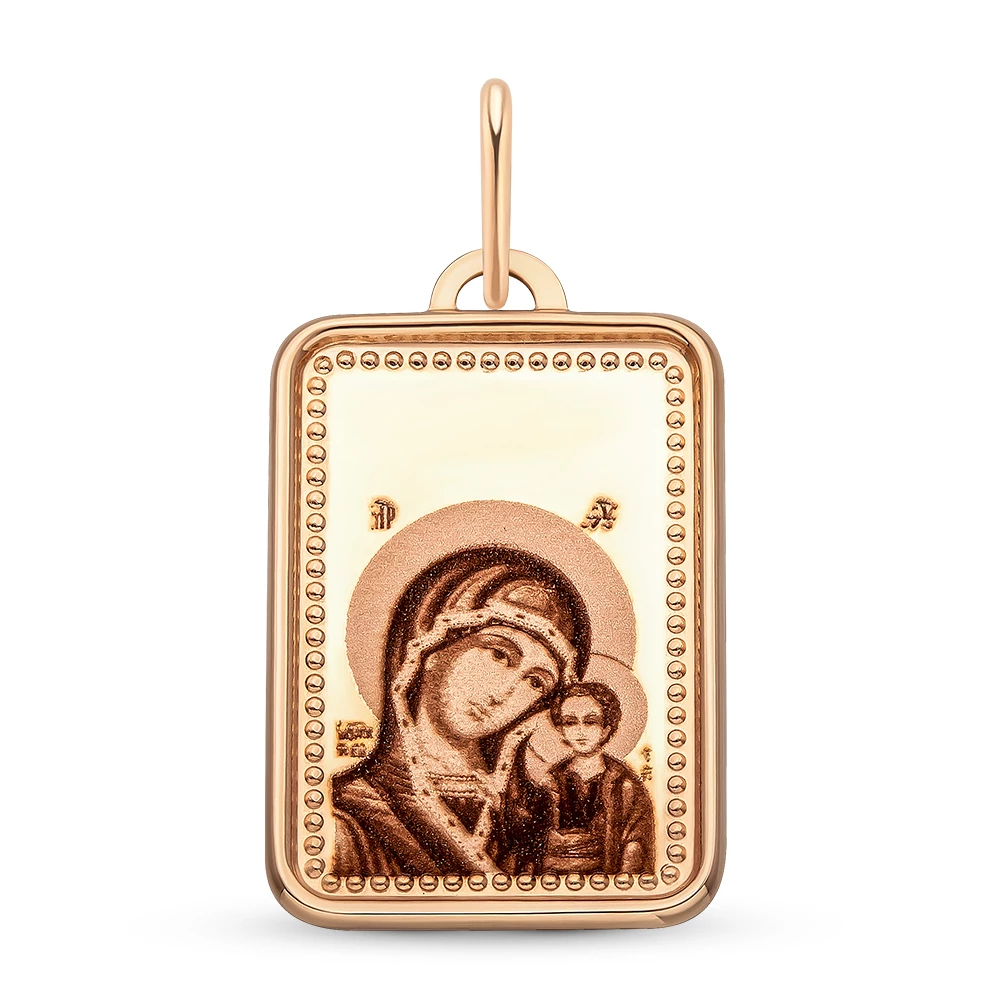 Икона Казанская из красного золота 375 пробы 2