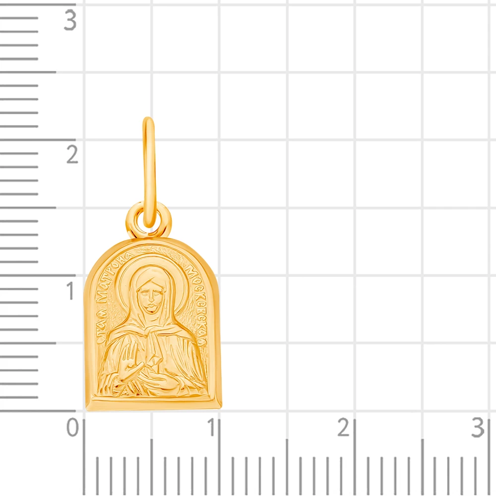 Икона Матрона из красного золота 585 пробы 3