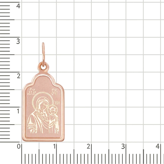 Икона Казанская из красного золота 585 пробы 2