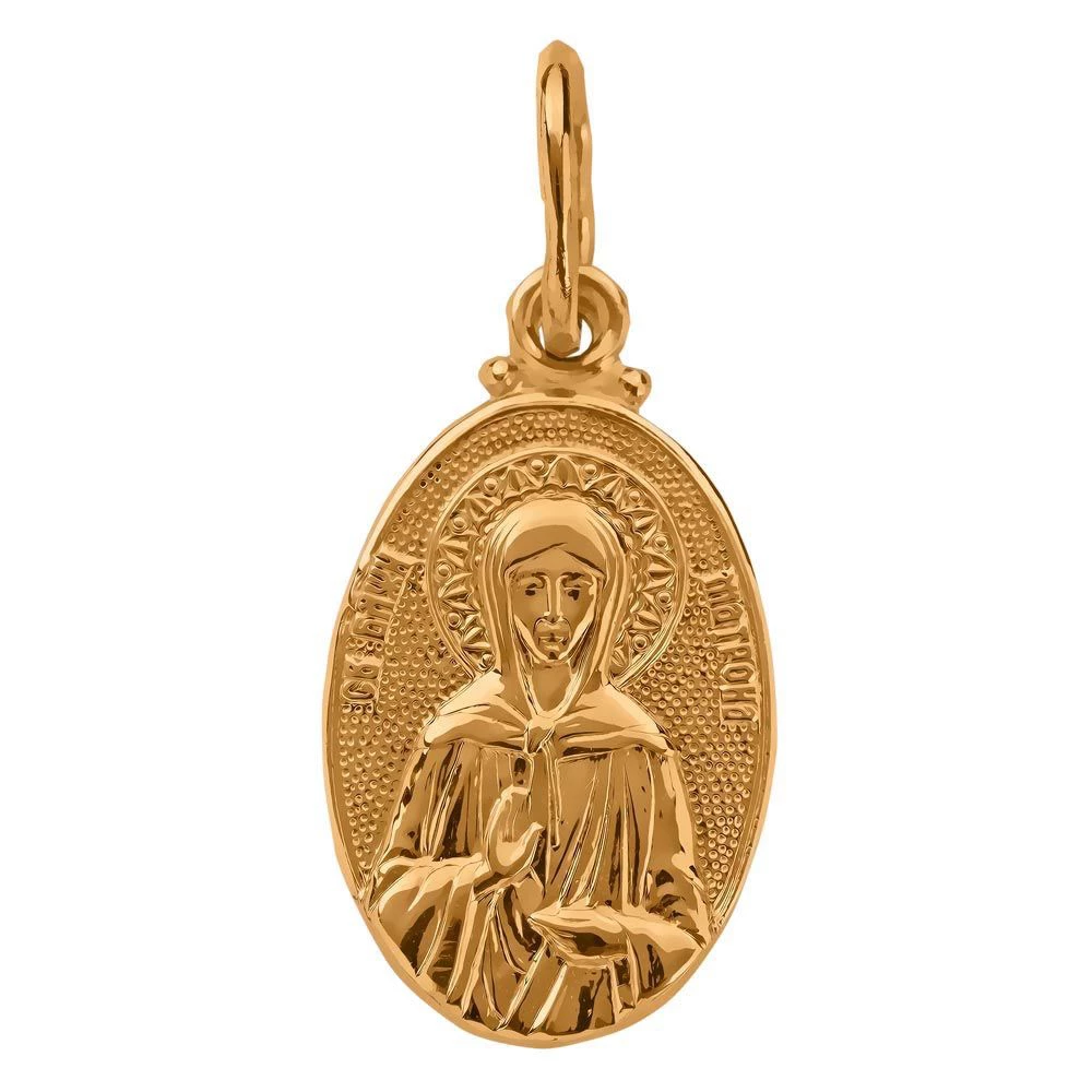 Икона Матрона из красного золота 585 пробы 2