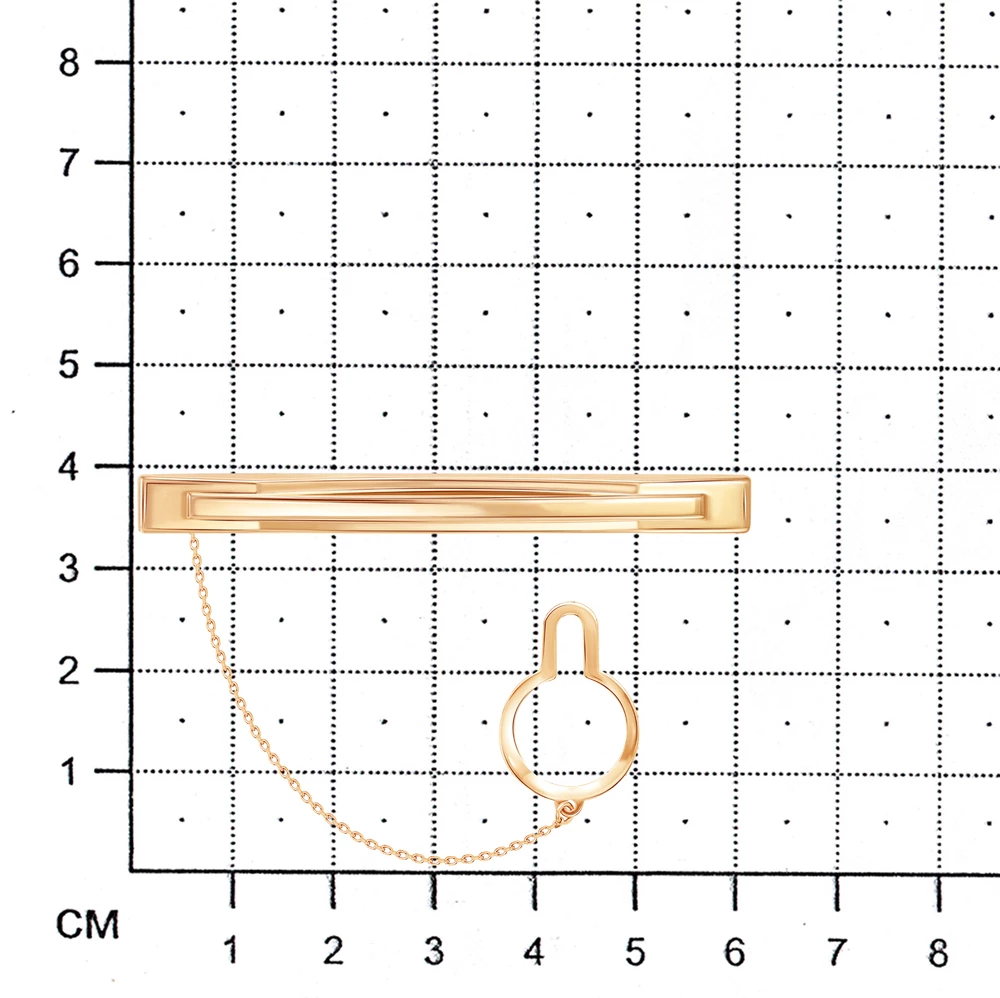 Заколка для галстука из красного золота 585 пробы 2