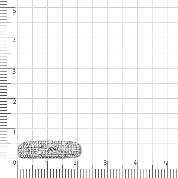 Кольцо с фианитами из серебра 925 пробы 2
