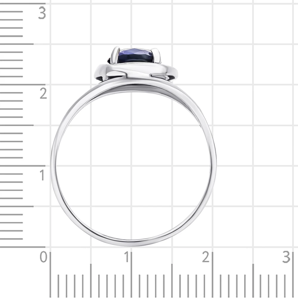Кольцо с ювелирным кристаллом из серебра 925 пробы 3