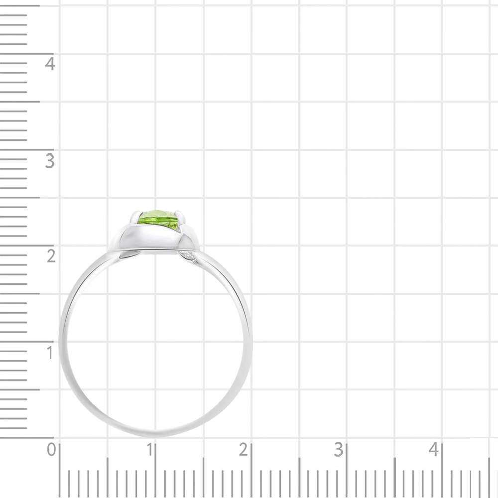 Кольцо с ювелирным кристаллом из серебра 925 пробы 3