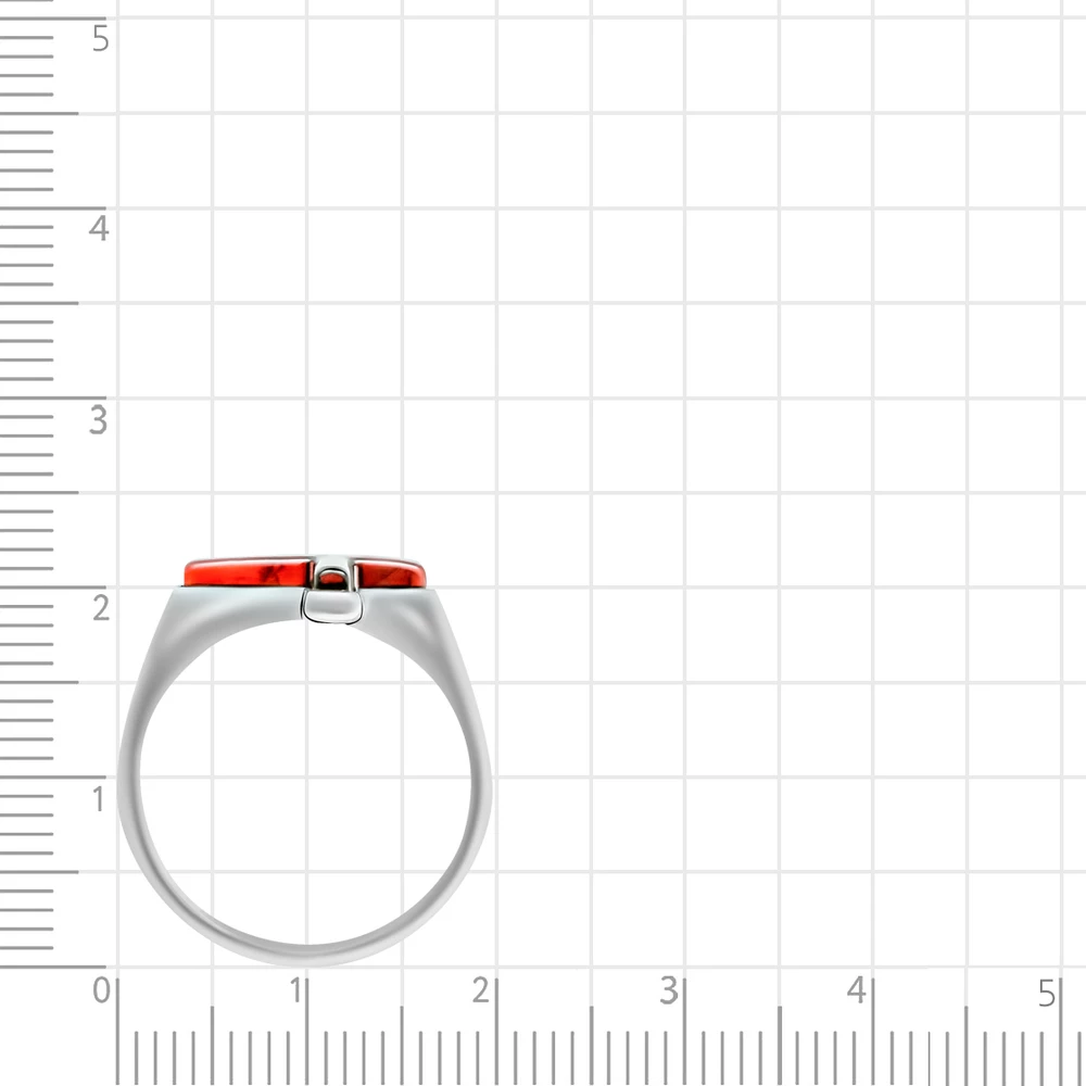 Кольцо с янтарем из серебра 925 пробы 3