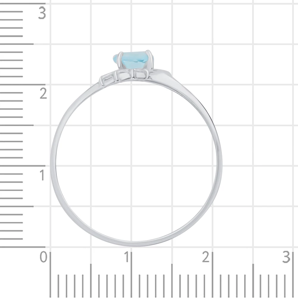Кольцо с топазами из серебра 925 пробы 3