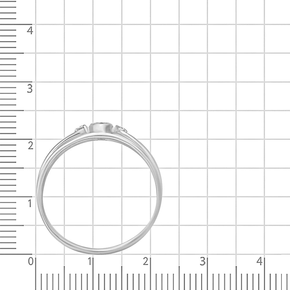 Кольцо с топазами из серебра 925 пробы 3