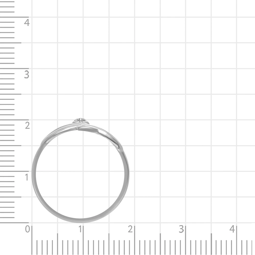 Кольцо с фианитами из серебра 925 пробы 3