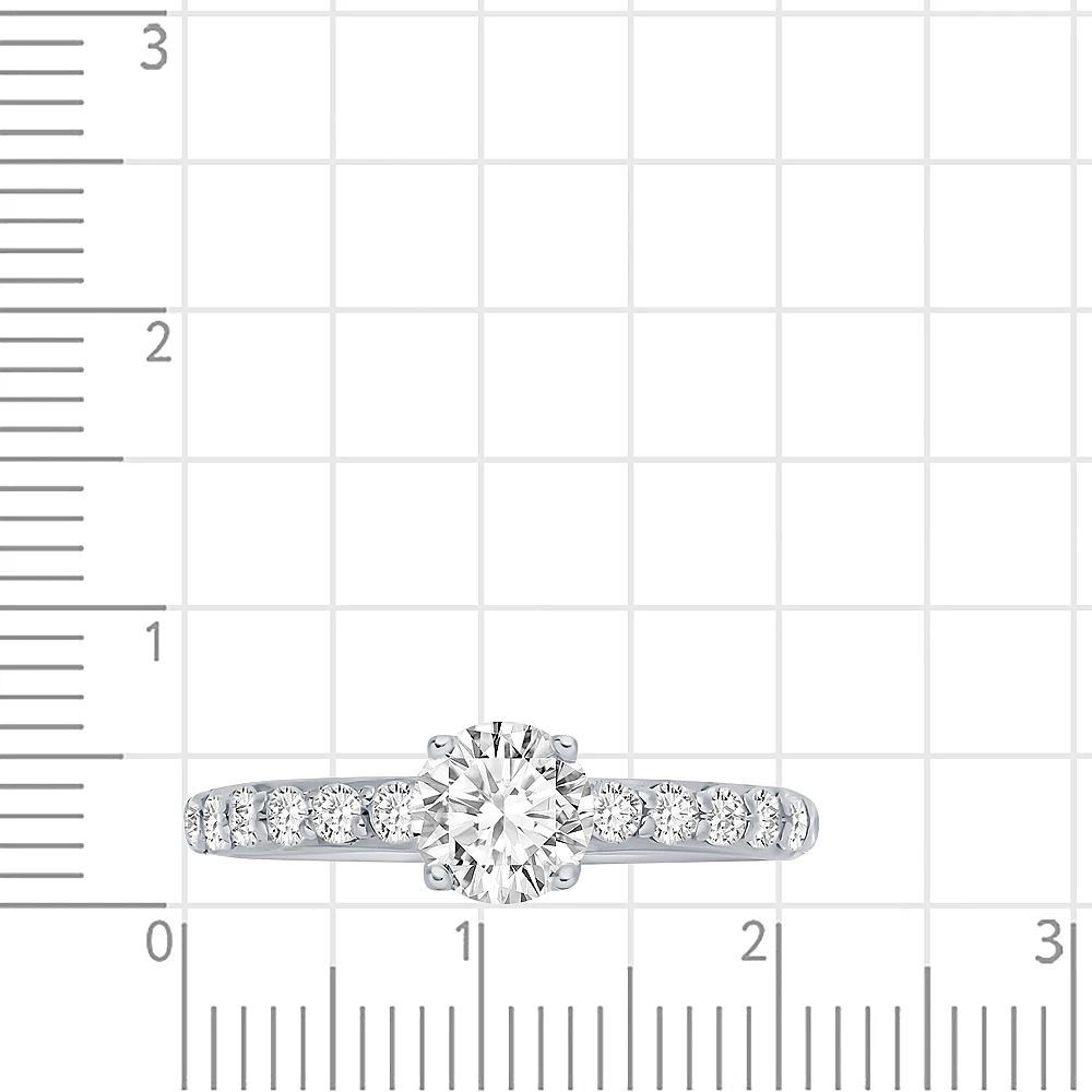 Кольцо с фианитами из серебра 925 пробы 3