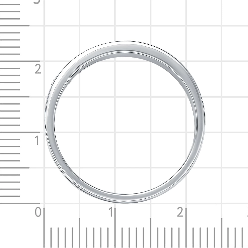 Кольцо с фианитами из серебра 925 пробы 3
