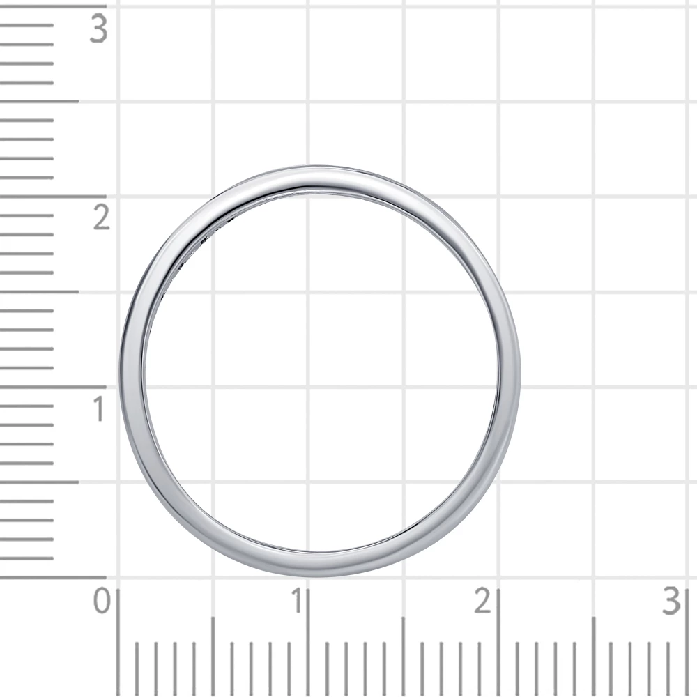 Кольцо с фианитами из серебра 925 пробы 4