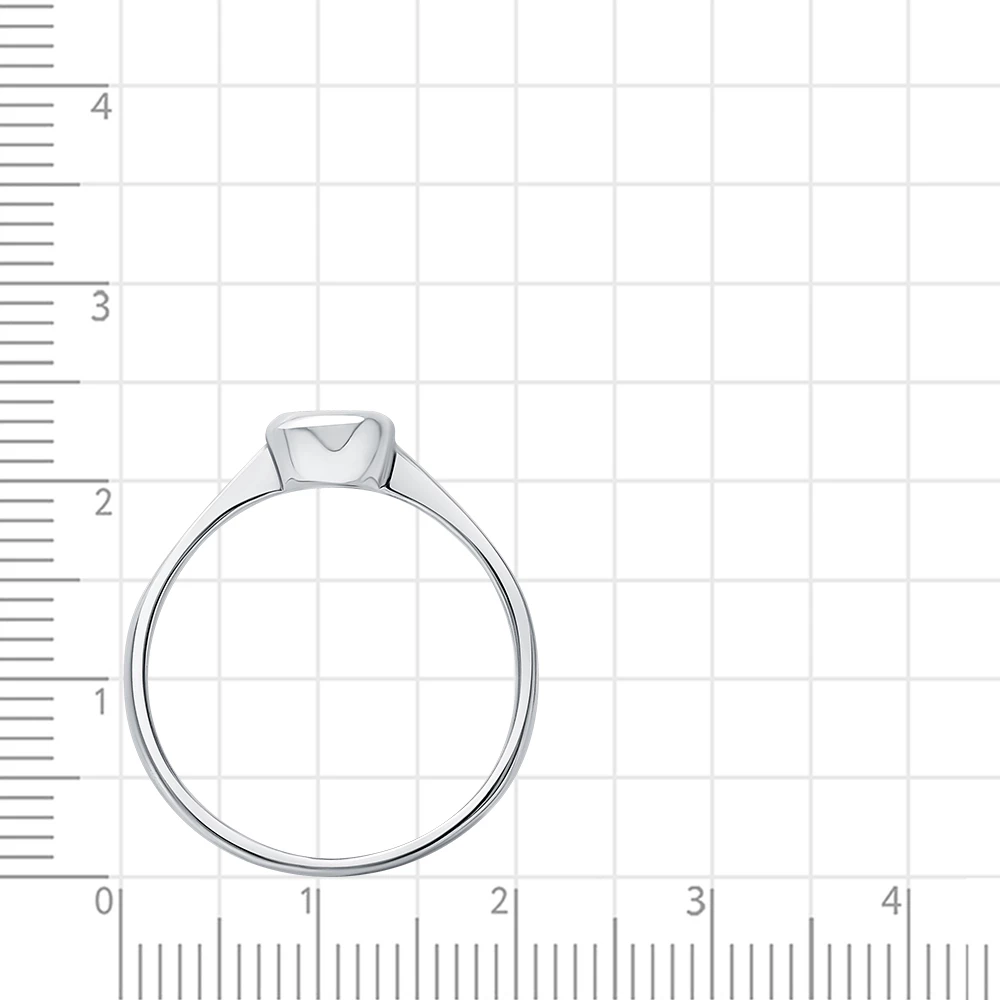 Кольцо с цирконом из серебра 925 пробы 3