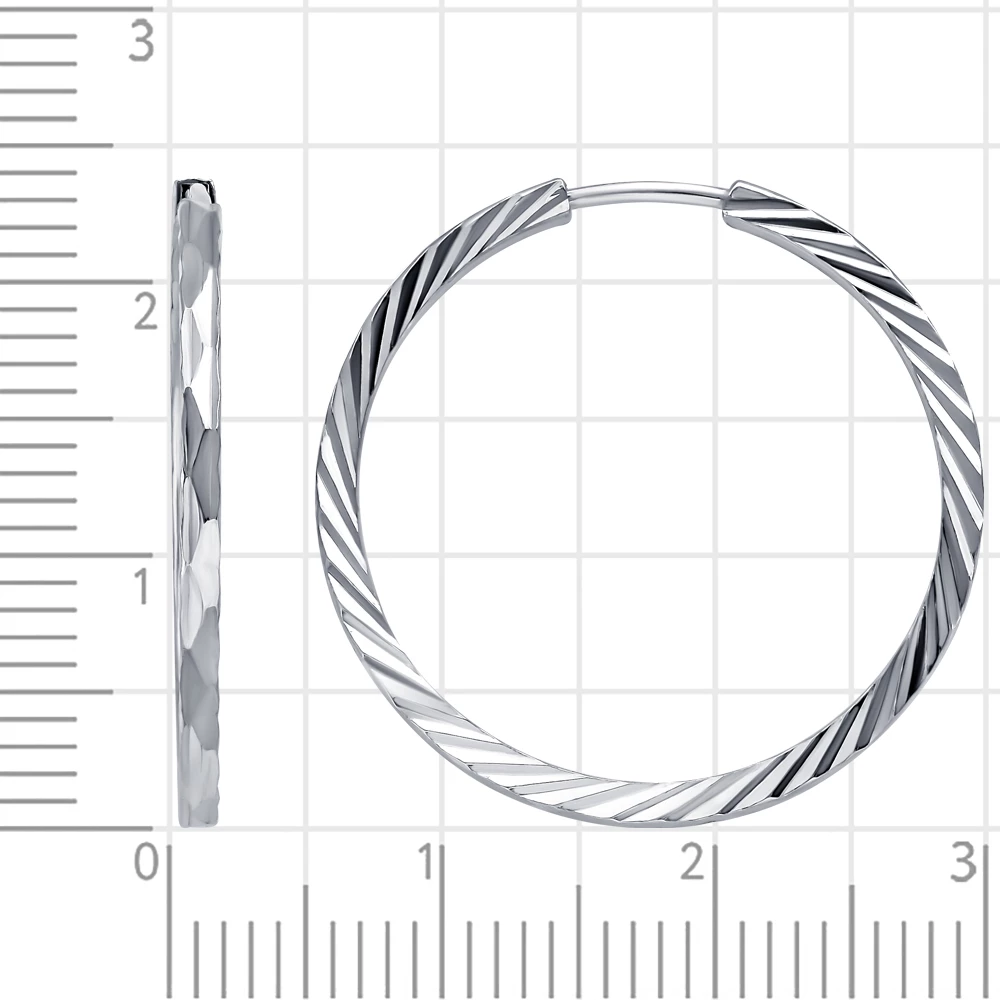 Серьги конго из серебра 925 пробы 2