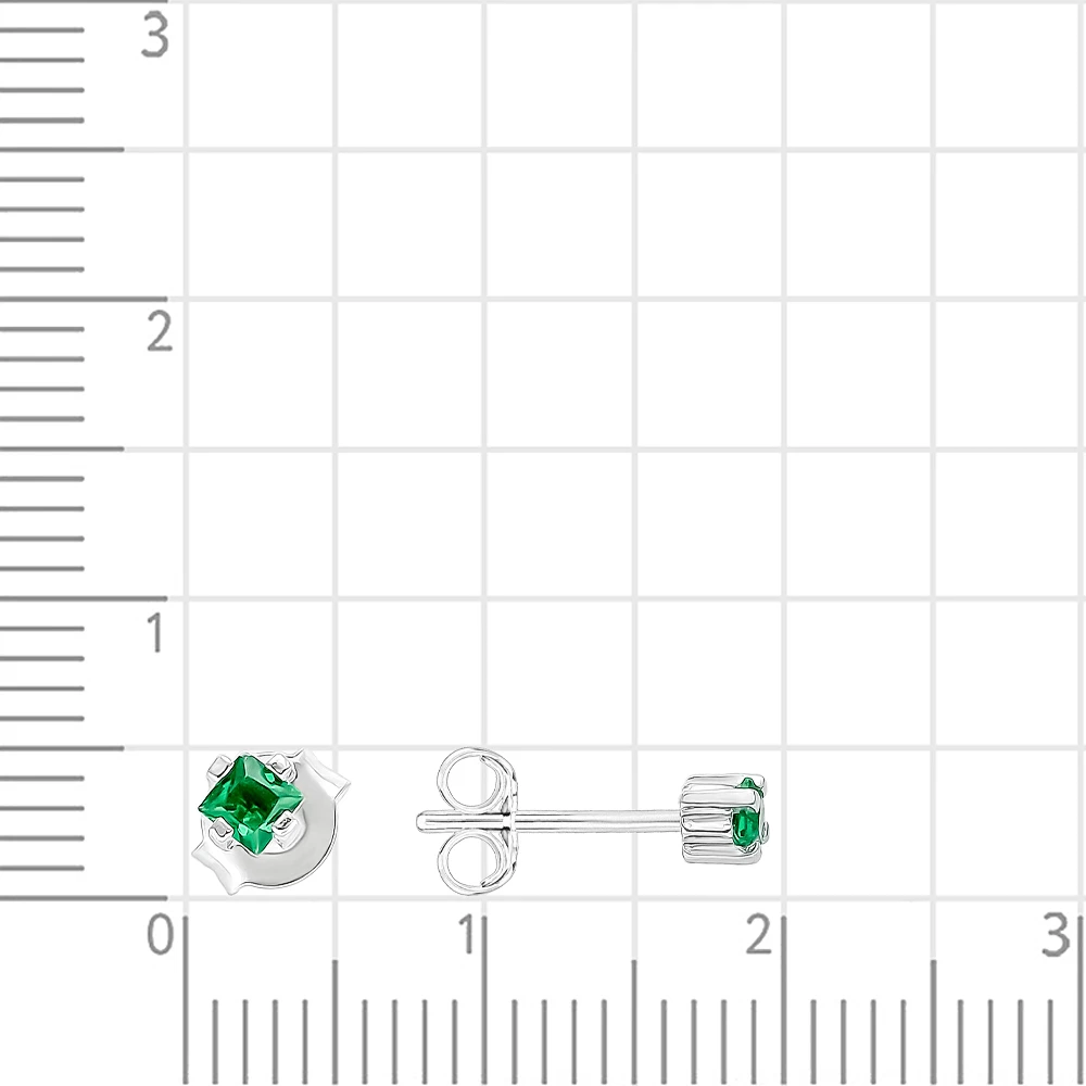 Серьги с фианитами из серебра 925 пробы 2