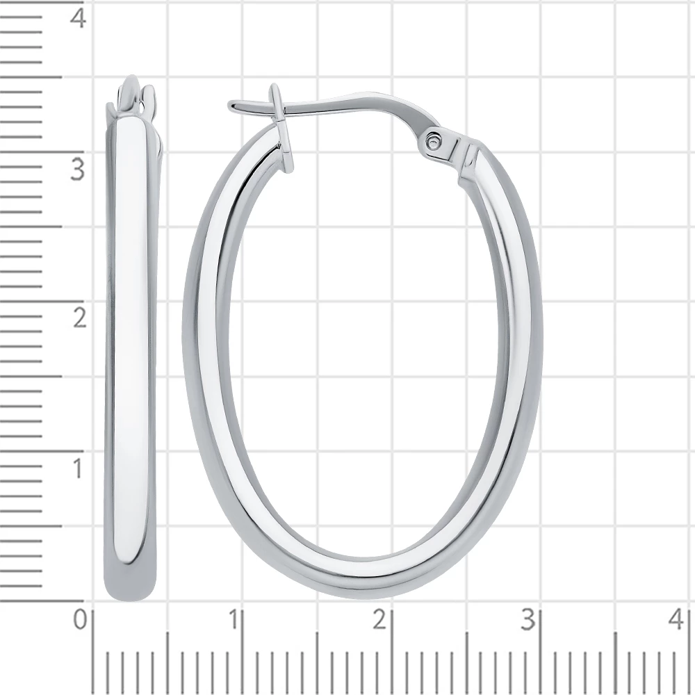 Серьги конго из серебра 875/925 пробы 2