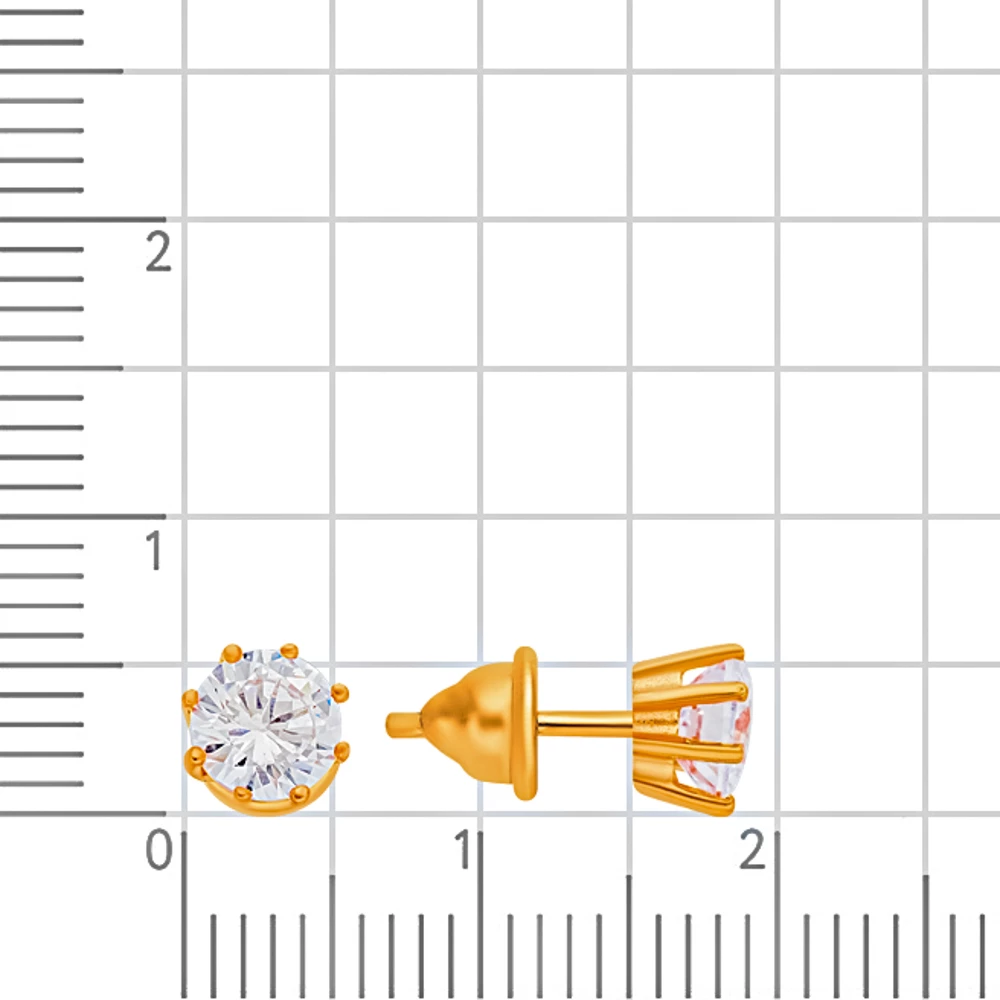 Серьги с фианитами из серебра 925 пробы 3