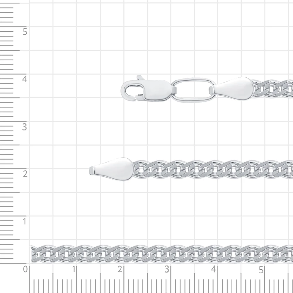 Цепь нонна из серебра 925 пробы 3