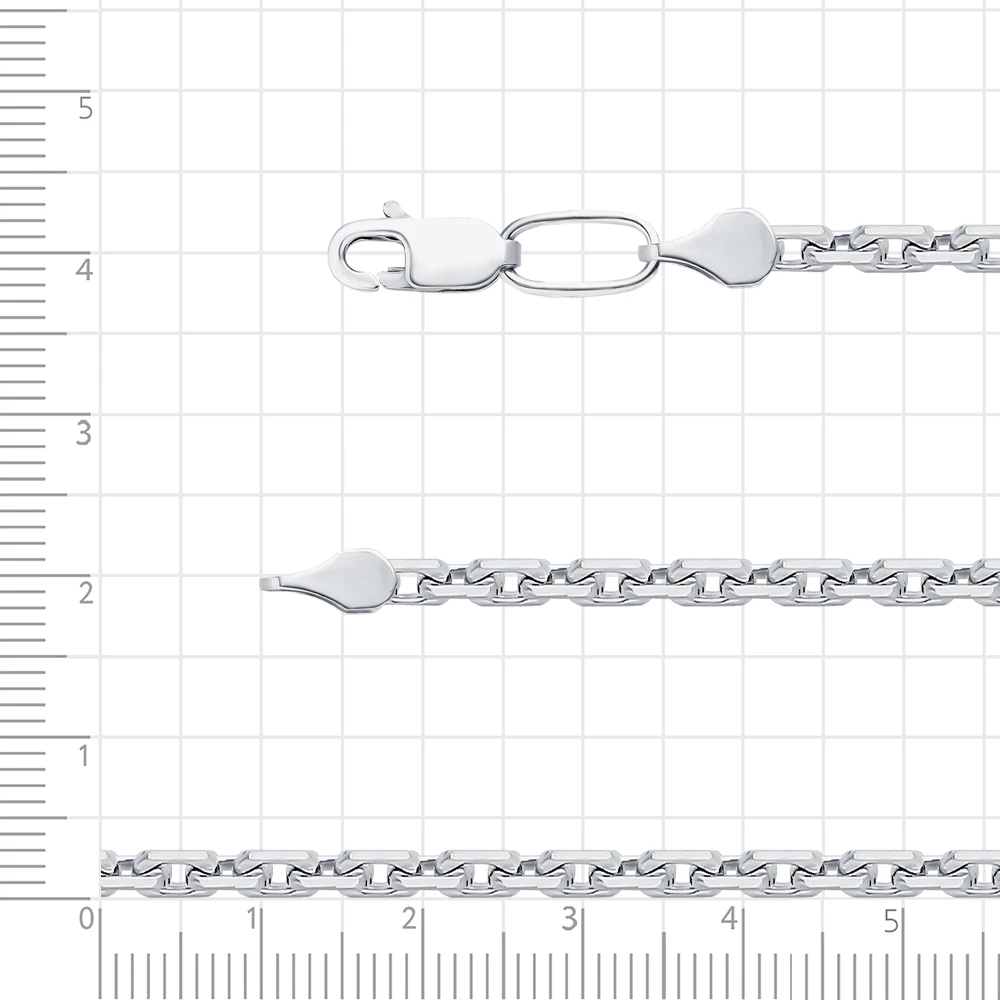 Цепь якорь из серебра 925 пробы 3