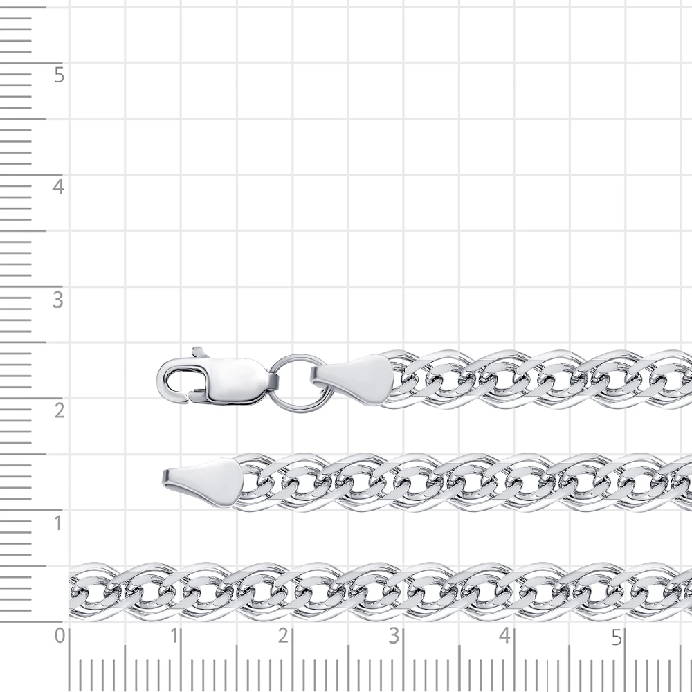 Цепь нонна из серебра 925 пробы 3