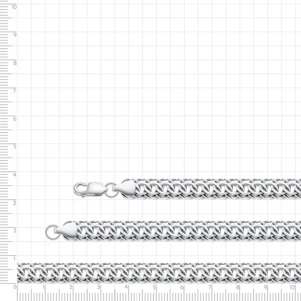 Цепь итальянка из серебра 925 пробы 2
