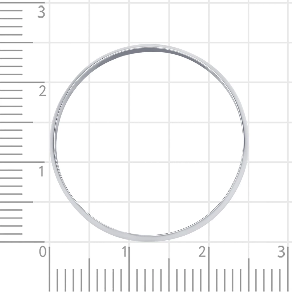 Кольцо обручальное из серебра 925 пробы 4