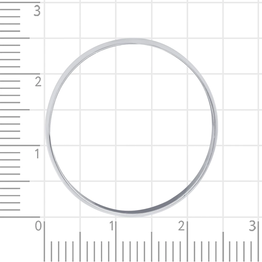 Кольцо обручальное из серебра 925 пробы 4