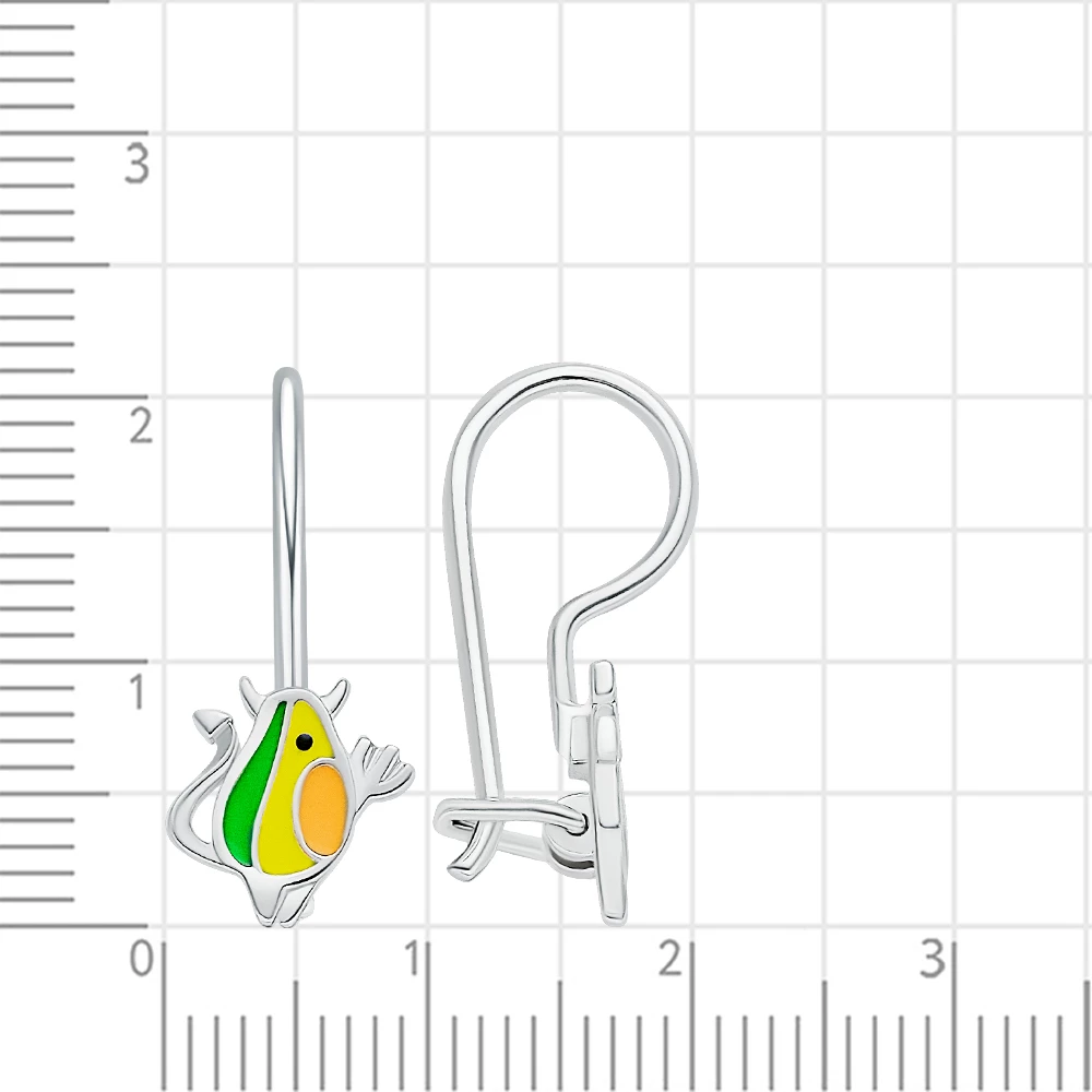 Серьги детские из серебра 925 пробы 2