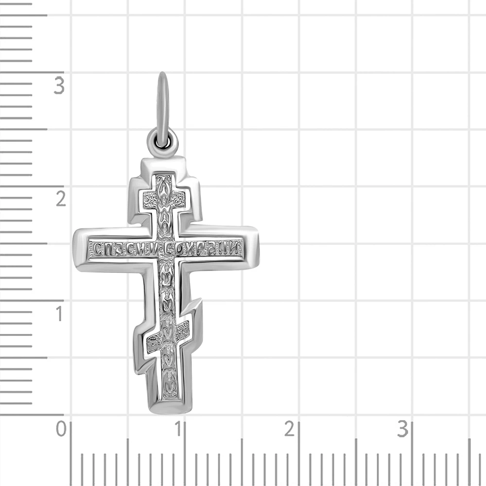 Крестик из серебра 925 пробы 2