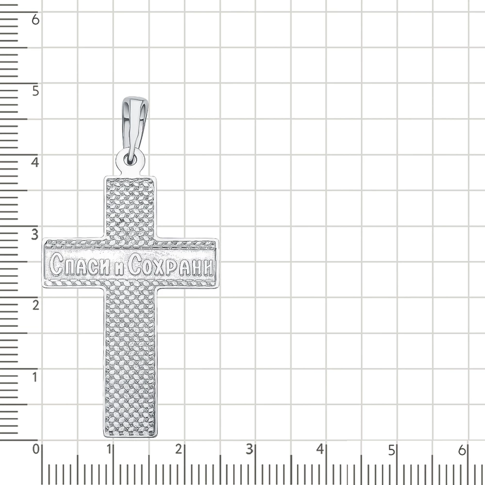 Крестик из серебра 925 пробы 2