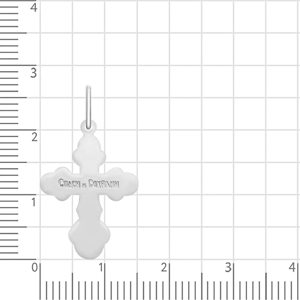 Крестик из серебра 925 пробы 2
