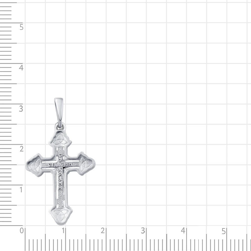 Крестик из серебра 925 пробы 2