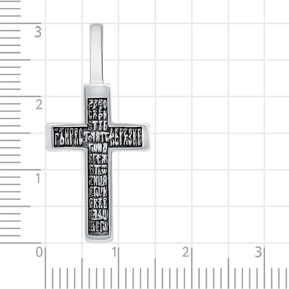 Крестик из серебра 925 пробы 3