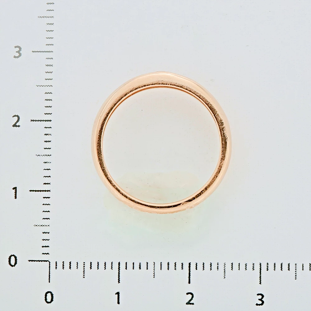 Кольцо с бриллиантом из красного золота 585 пробы 3
