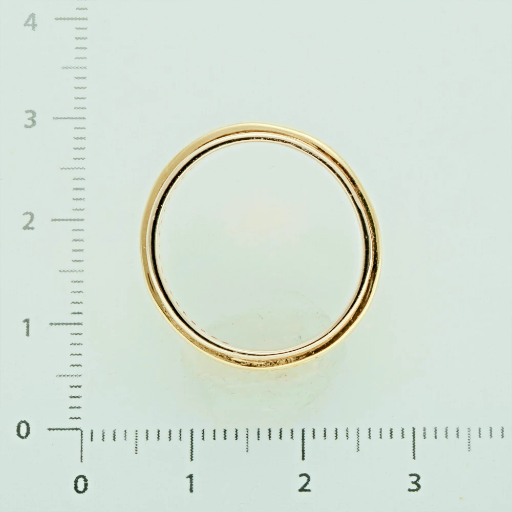 Кольцо с бриллиантом из желтого золота 585 пробы 3