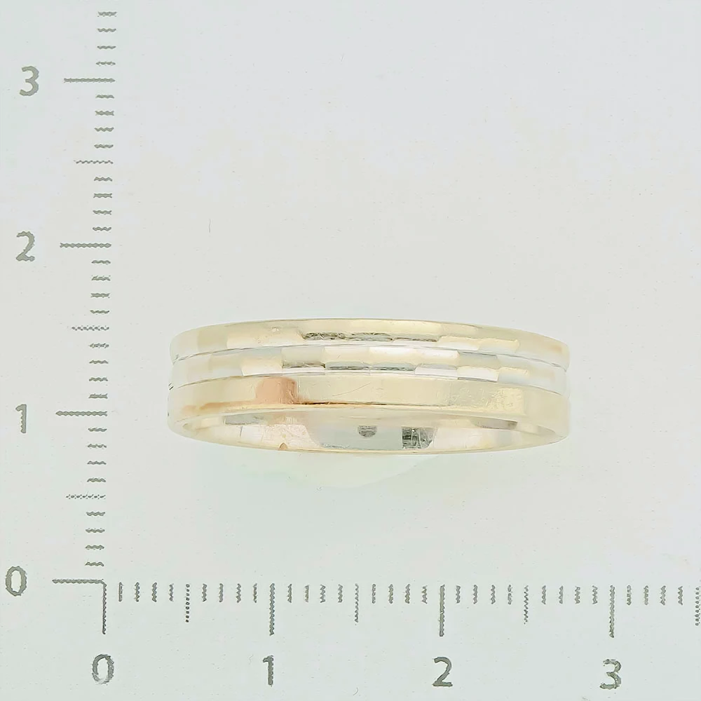 Кольцо обручальное из белого золота 585 пробы 2