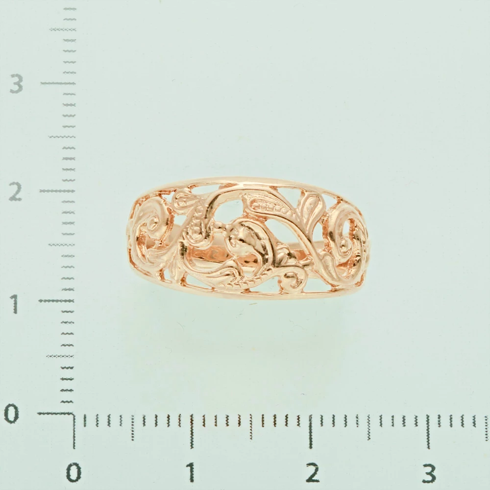 Кольцо из красного золота 585 пробы 2
