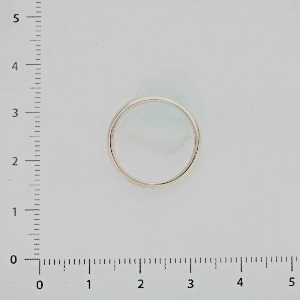 Кольцо обручальное с бриллиантом из белого золота 585 пробы 3