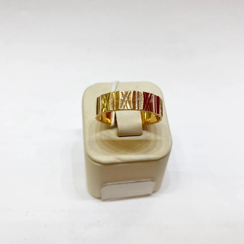 Кольцо обручальное из красного золота 583 пробы