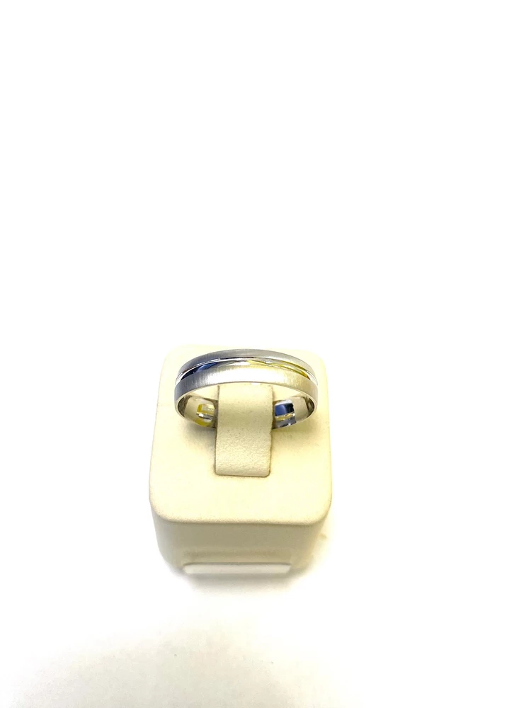 Кольцо обручальное из белого золота 585 пробы 1