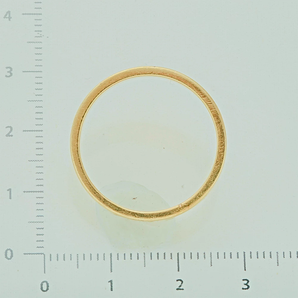 Кольцо обручальное с бриллиантом из желтого золота 585 пробы 3