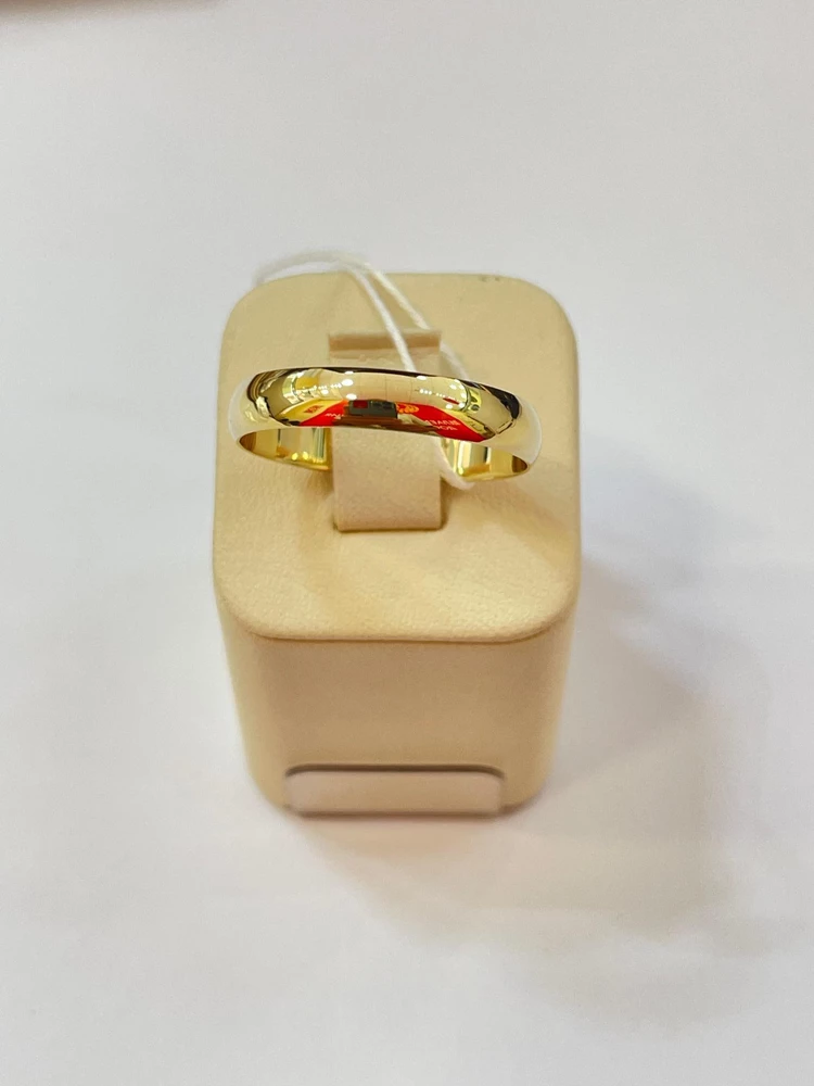 Кольцо обручальное из белого золота 585 пробы