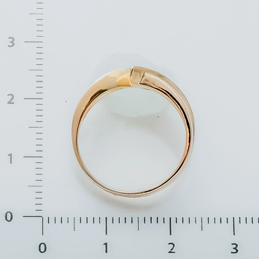 Кольцо с бриллиантом из красного золота 750 пробы 3