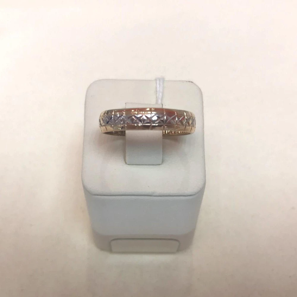Кольцо обручальное из красного золота 585 пробы