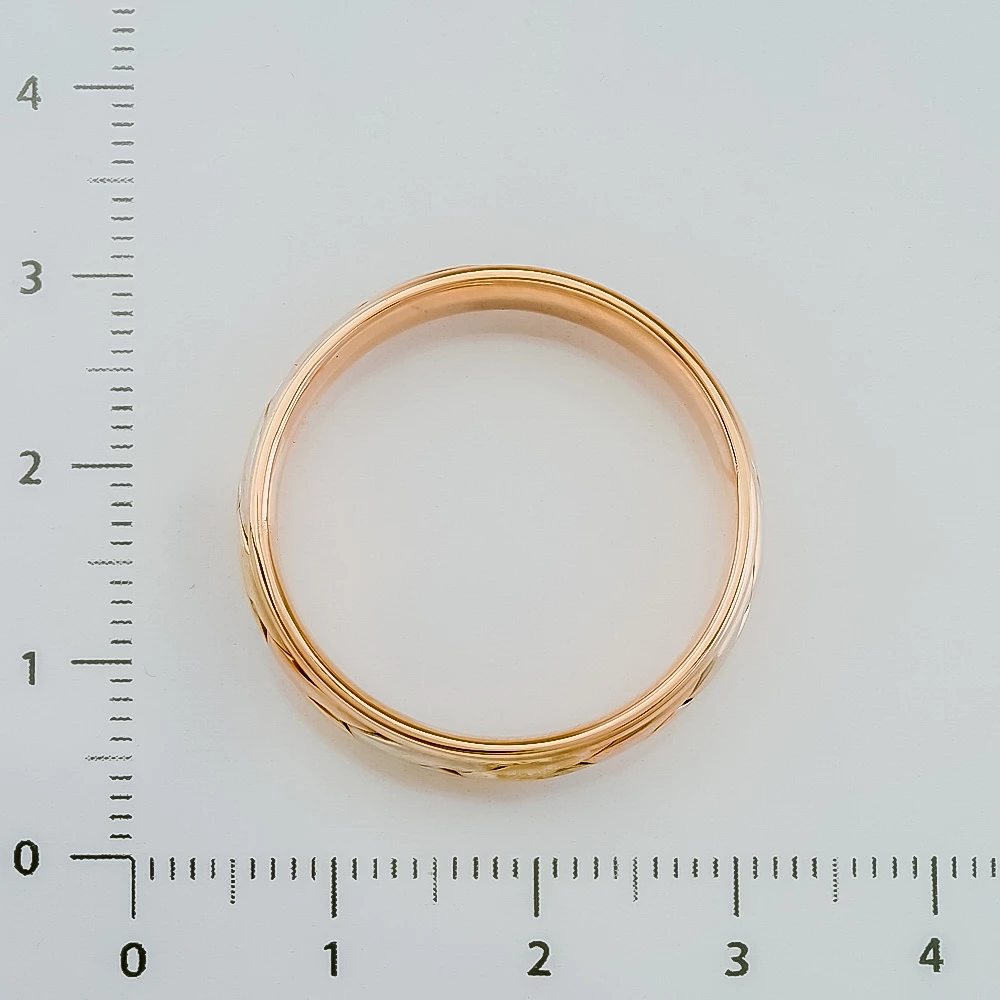 Кольцо обручальное из желтого золота 585 пробы 3