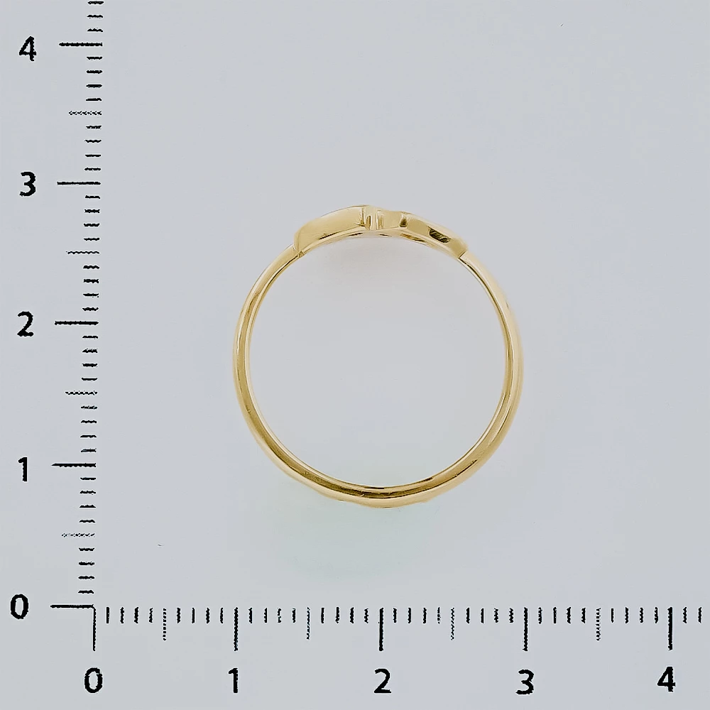 Кольцо с бриллиантом из желтого золота 585 пробы 3