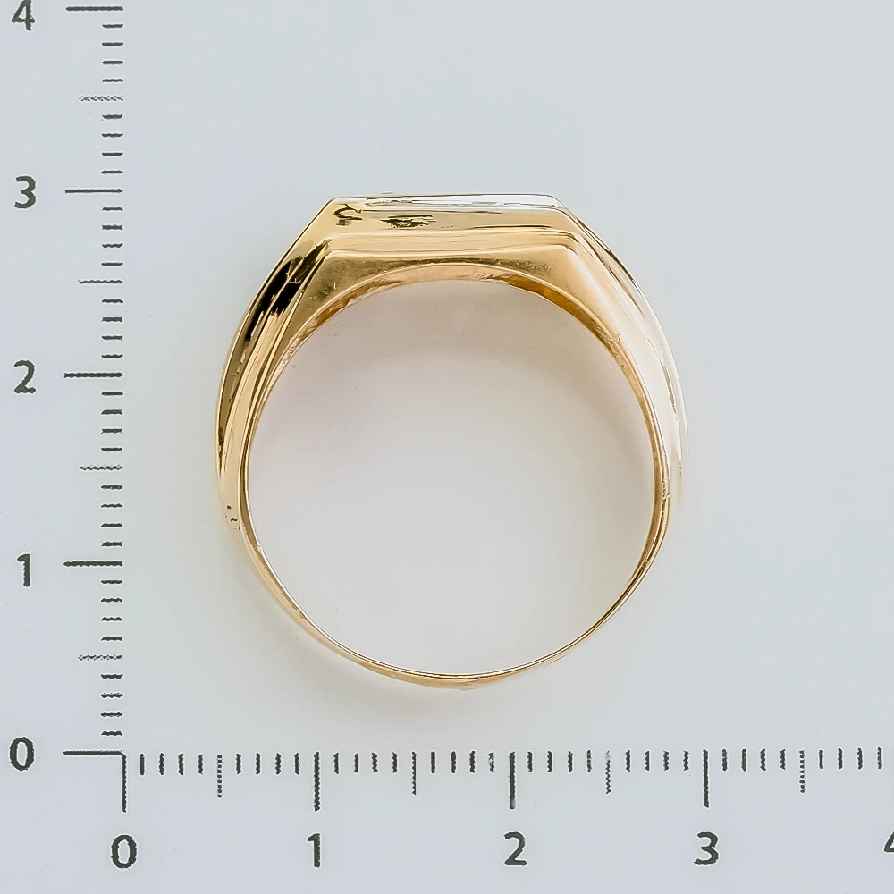Кольцо с бриллиантом из красного золота 500 пробы 3