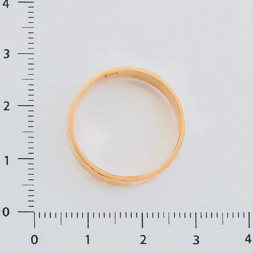 Кольцо обручальное из красного золота 583 пробы 3